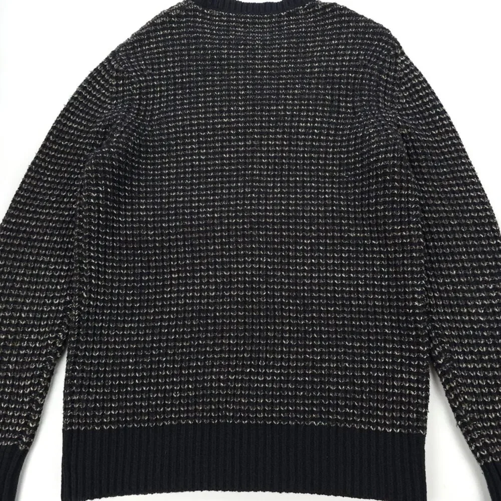ALLSAINTS Wool Larkk Crew Sweater Chunky Knit Minimal Grunge Streetwear Indie